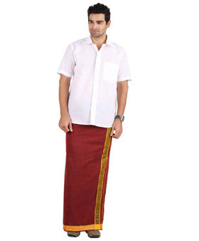 Prakasam Cotton Solid Men's Dhoti