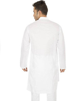 Kalaa Embroidered Men's Straight Kurta (White)