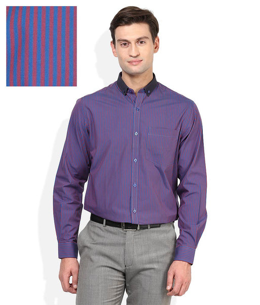 John Players Blue Slim Fit Shirt