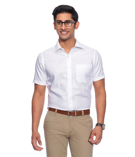 John Players White Formals Shirt