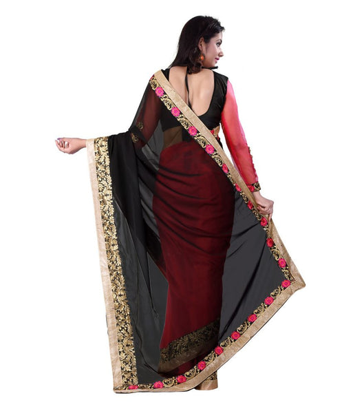 Kesar Sarees Multicoloured Georgette Saree