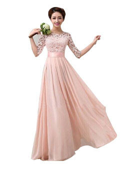 Women's Fit and Flare Beige Dress