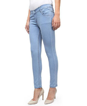 Smart girl Slim Women's Light Blue Jeans